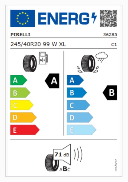 Pirelli P-Zero PZ4 LS (VOL)  245/40R20 99W XL PNCS Otomobil Yaz Lastiği (Üretim Yılı: 2024) ürün görseli 1