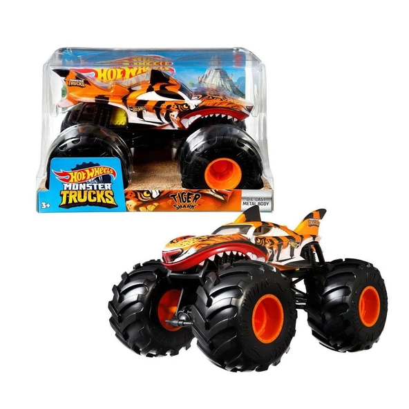 FYJ83 Hot Wheels Monster Trucks 1:24 Arabalar - Resim 3