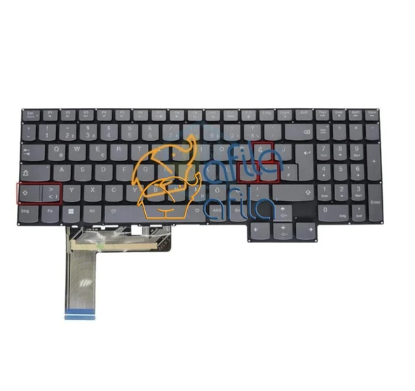 Lenovo LOQ 15APH8 Notebook Klavyesi - Siyah - TR - Backlit - Ver.1 (Single Color) / NBKL1215 ürün görseli 1