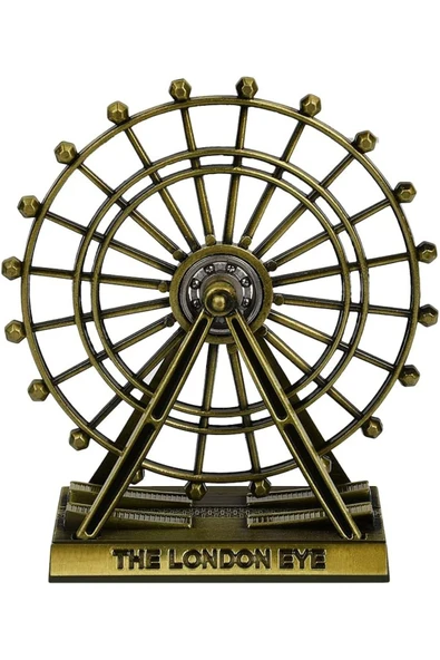 Dekoratif Metal The London Eye Biblo Dönme Dolap Biblo 9 Cm ürün görseli 1