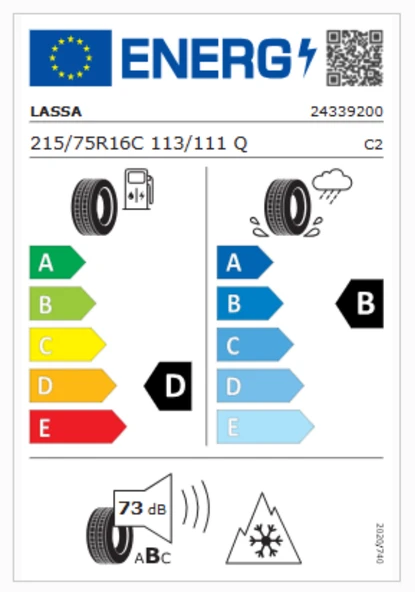Lassa Multiways-C 215/75R16C 113/111Q 8PR M+S 3PMSF Hafif Ticari 4 Mevsim Lastiği (Üretim Yılı: 2025) ürün görseli 1