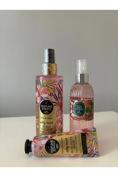 Eyüp Sabri Tuncer Perfume Jewels Silky Touch Vücut Spreyi 250 Ml + El Kremi 50ml + Kiraz Çiçeği Sprey Kolonya 150 ml ürün görseli 1