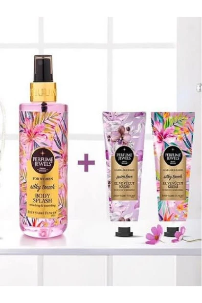 Eyüp Sabri Tuncer Silky Touch Vücut Spreyi 250 Ml, Krem 50 ML ve Pure Love Krem 50 ML ürün görseli 1