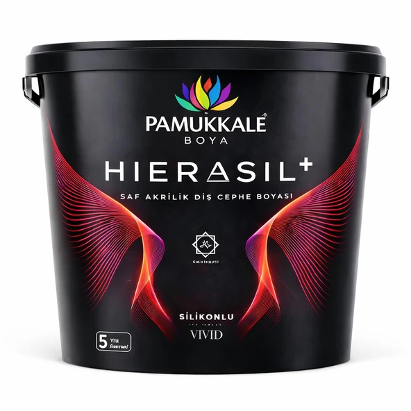 Pamukkale Hierasil %100 Saf Akrilik Silikonlu Dış Cephe Boyası 15 Lt Beyaz ürün görseli 1