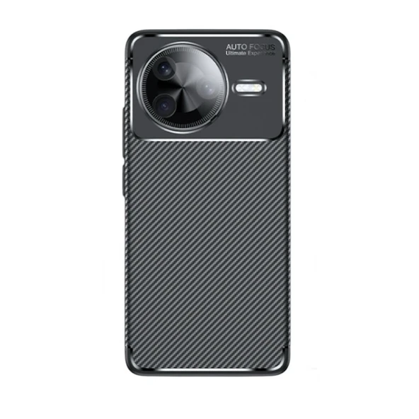Gpack Xiaomi Poco F7 Pro uyumlu Kılıf Negro Karbon Görünümlü Silikon ürün görseli 1