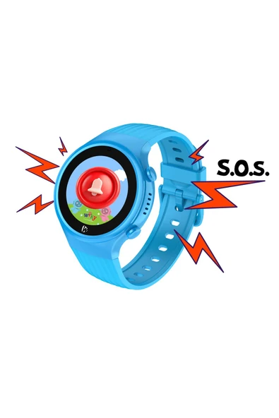 Wiky Watch 5S Mavi Akıllı Çocuk Saati - Resim 3