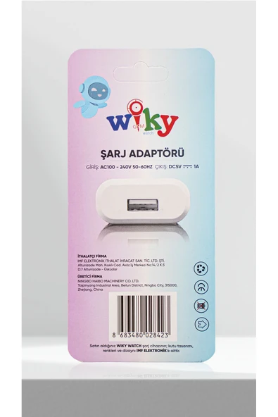 Wiky Akıllı Çocuk Saati Şarj Adaptörü ürün görseli 1