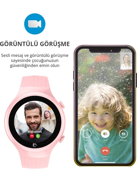 Wiky Watch 5S Pembe Akıllı Çocuk Saati - Resim 11