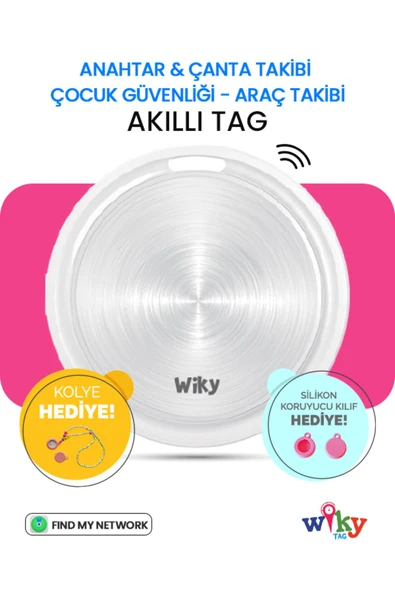 Wiky Watch WikyTag Pembe Akıllı Takip Cihazı ürün görseli 1
