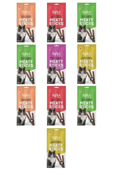 Reflex Meaty Sticks Kedi Ödül Çubuğu 3x5 gr 10 Paket ürün görseli 1