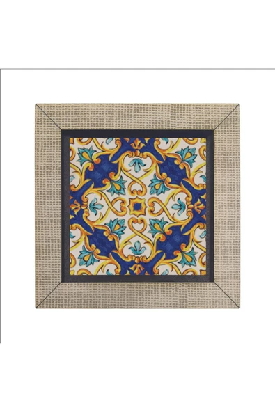 İtalyan Deseni Baskılı MDF Magnet 7X7 - Resim 4