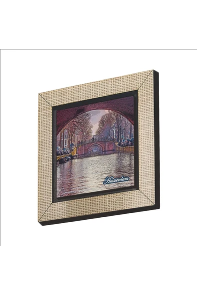 Amsterdam Görseli Baskılı Mdf Magnet(krg-019)buzdolabı Süsü ürün görseli 1