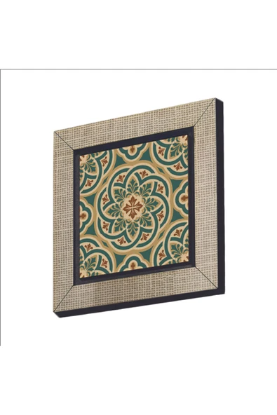 Bizans Deseni Baskılı MDF Magnet 7X7 ürün görseli 1