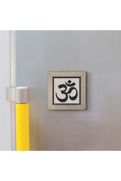 Om Baskılı MDF Magnet 7X7 - Resim 2