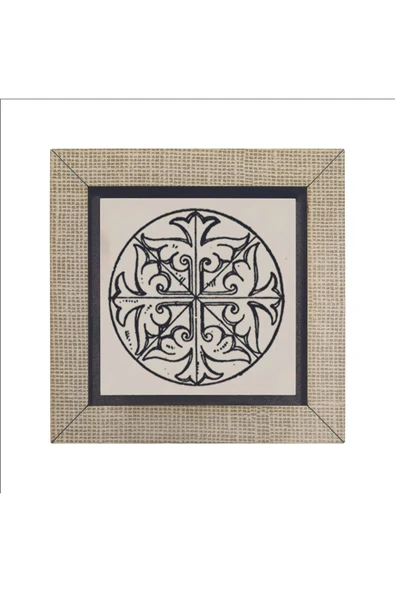 Bizans Dairesel Paneli Baskılı MDF Magnet 7X7 - Resim 4