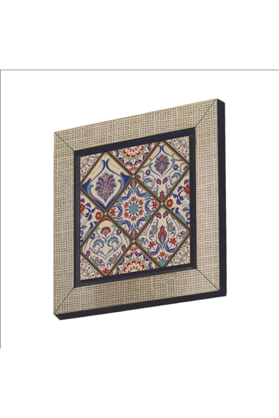 İtalyan Çini Deseni Baskılı MDF Magnet 7X7 ürün görseli 1