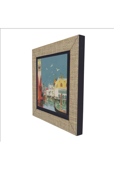 Venedik Görseli Baskılı MDF Magnet 7X7 - Resim 5