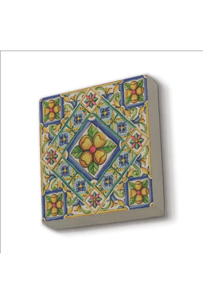 İtalyan Deseni Baskılı Taş Magnet 5X5 ürün görseli 1