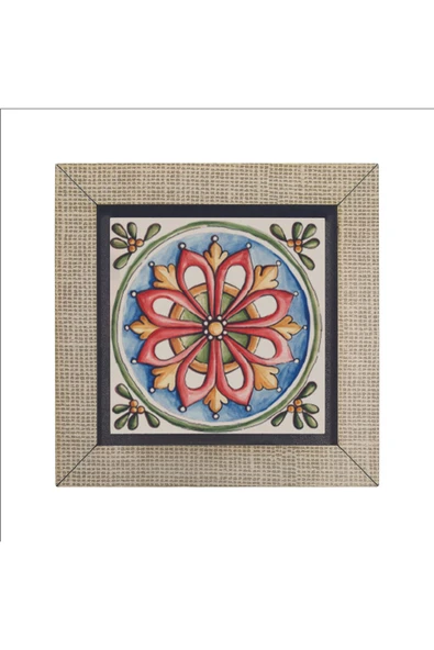 İtalyan Deseni Baskılı MDF Magnet 7X7 - Resim 4
