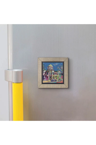 Ukrayna Görseli Baskılı MDF Magnet 7X7 - Resim 3