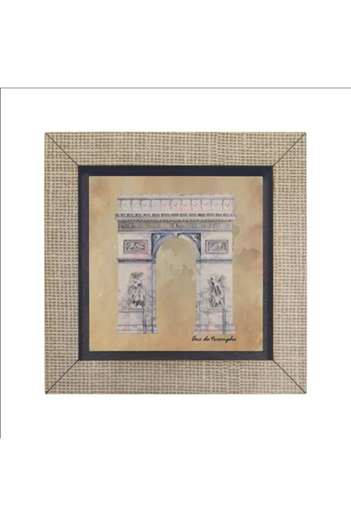 Zafer Takı (Arc de Triomphe) Baskılı MDF Magnet 7X7 - Resim 4