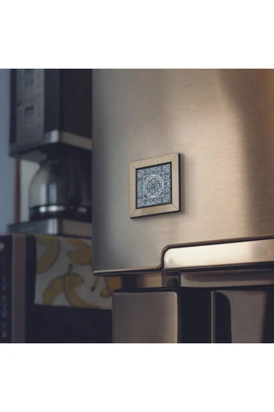 İtalyan Deseni Baskılı MDF Magnet 7X7 - Resim 2