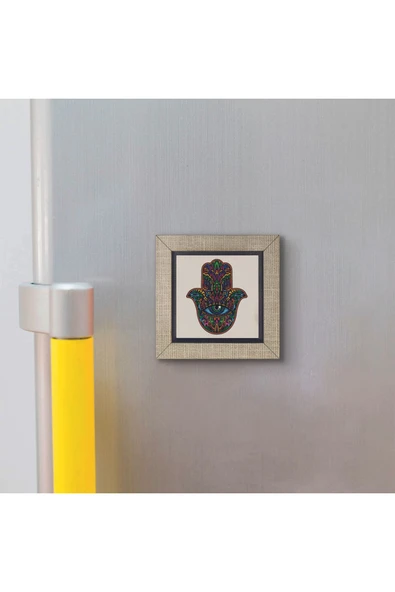 Fatıma’nın Eli Baskılı MDF Magnet 7X7 - Resim 3
