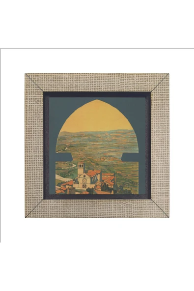 İtalya Görseli Baskılı MDF Magnet 7X7 - Resim 4