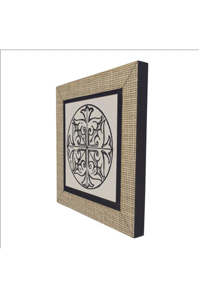 Bizans Dairesel Paneli Baskılı MDF Magnet 7X7 - Resim 5