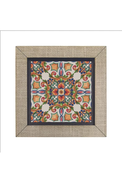 İtalyan Deseni Baskılı MDF Magnet 7X7 - Resim 4