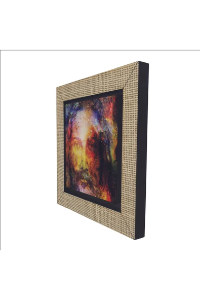 Hz. Isa Görseli Baskılı MDF Magnet 7X7 - Resim 5