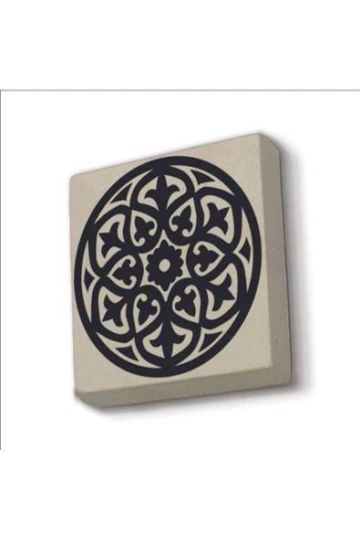Barok Desen Baskılı Taş Magnet 5X5 ürün görseli 1