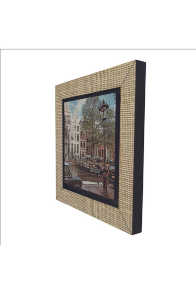Amsterdam Görseli Baskılı MDF Magnet 7X7 - Resim 5