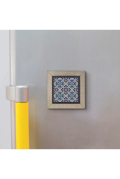 İtalyan Deseni Baskılı MDF Magnet 7X7 - Resim 3