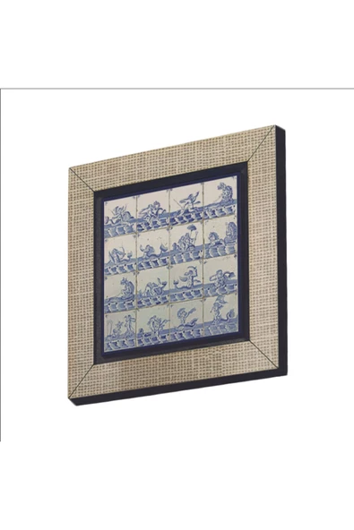 Hollanda Deseni Baskılı MDF Magnet 7X7 ürün görseli 1