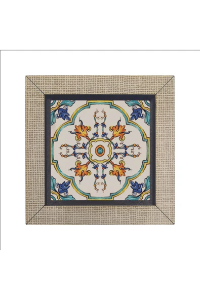 İtalyan Deseni Baskılı MDF Magnet 7X7 - Resim 4