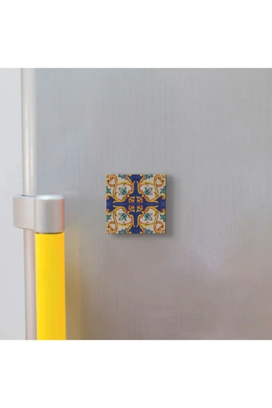 İtalyan Deseni Baskılı Taş Magnet 5X5 - Resim 3