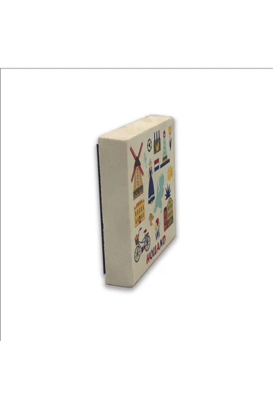 Hollanda Sembolleri Baskılı Taş Magnet 5X5 - Resim 4
