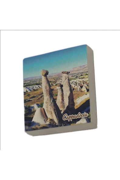 Kapadokya Baskılı Taş Magnet 5X5 ürün görseli 1