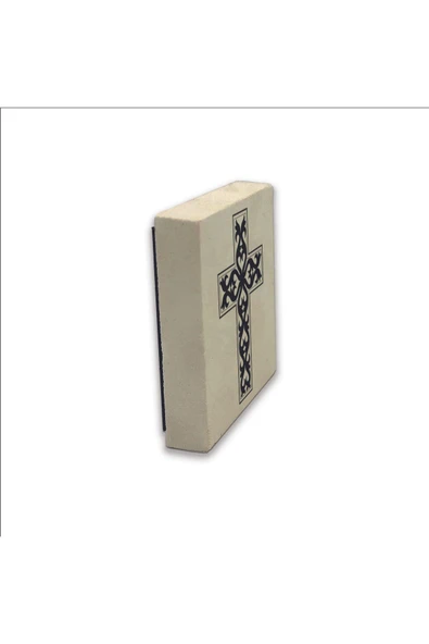 Haç Baskılı Taş Magnet 5X5 - Resim 4