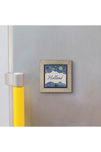 Hollanda Görseli Baskılı MDF Magnet 7X7 - Resim 3