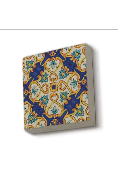 İtalyan Deseni Baskılı Taş Magnet 5X5 ürün görseli 1