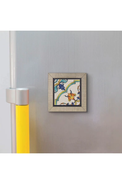 İtalyan Deseni Baskılı MDF Magnet 7X7 - Resim 3