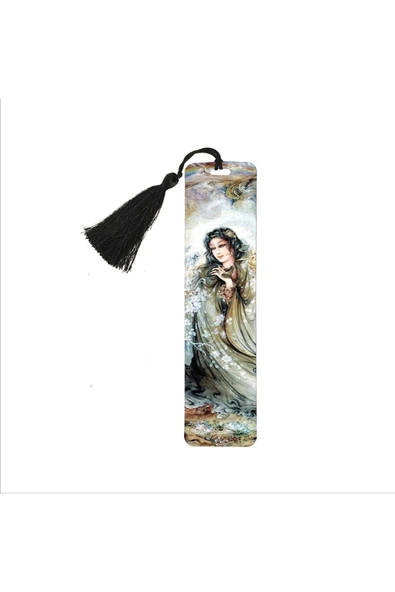 Türk Kızı Baskılı, Püsküllü Kitap Ayracı (hediyelik Bookmark,ayraç-113) ürün görseli 1