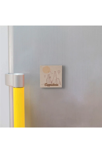 Kapadokya Baskılı Taş Magnet 5X5 - Resim 2