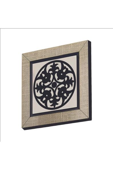 Barok Desen Baskılı MDF Magnet 7X7 ürün görseli 1