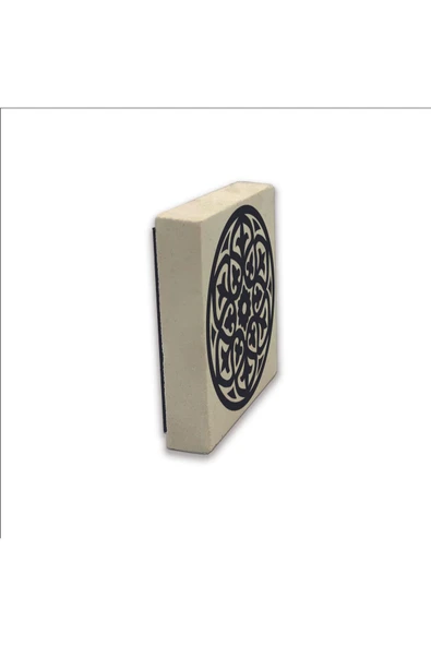 Barok Desen Baskılı Taş Magnet 5X5 - Resim 4