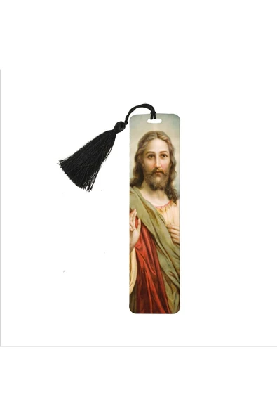 Hz.isa Baskılı, Püsküllü Kitap Ayracı (Bookmark,ayraç-104) ürün görseli 1