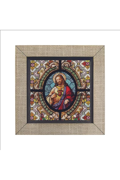 Hz. Isa Görseli Baskılı MDF Magnet 7X7 - Resim 4