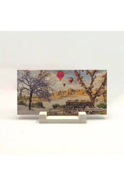 Kapadokya Baskılı Taş Masaüstlük 10X20 - Resim 2